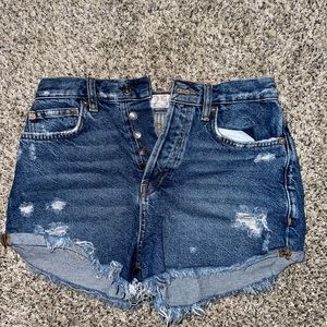 Free People Jean shorts